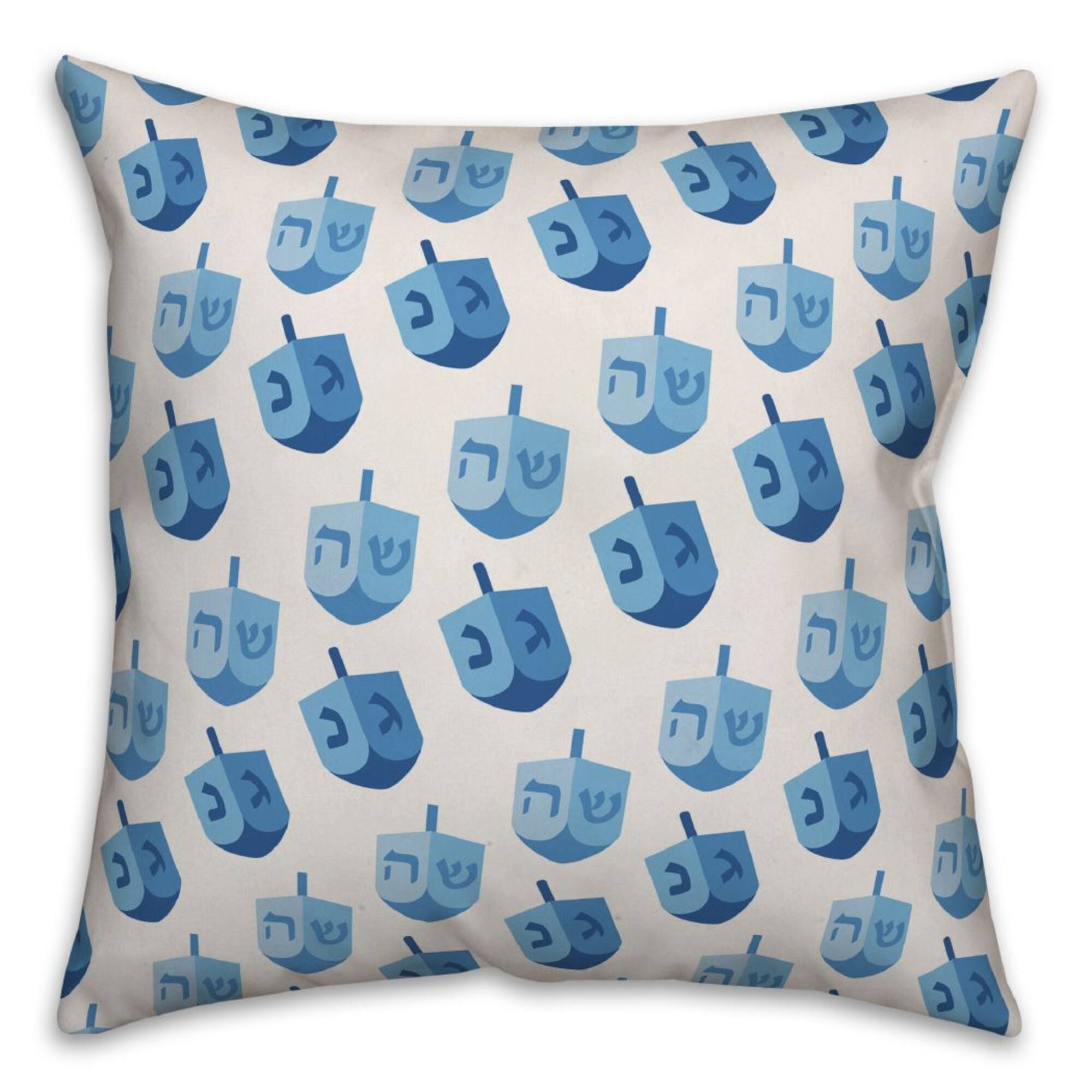Blue Driedel Pattern 18x18 Spun Poly Pillow